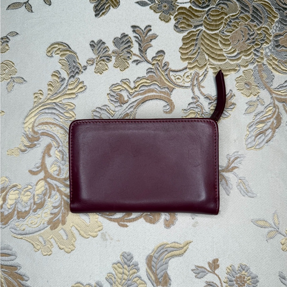 RADLEY LONDON Burgundy with pink green and white accents  Wallet with Dog Logo - Picture 2 of 14